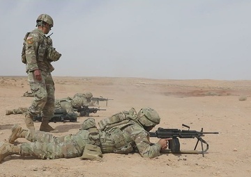 BROLL: Maryland  National Guard unit conducts live fire infantry squad assault training at African Lion 2024