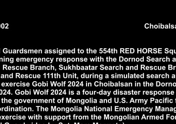 U.S., Mongolia Strengthening Emergency Response