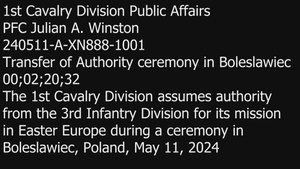 1st Cavalry Division assumes authority from 3rd Infantry Division