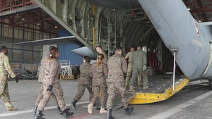 BROLL: 86th Aeromedical Evacuation Squadron conducts C-130 medical set-up at African Lion 2024