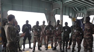 Gulf of Guinea Nations Conduct Joint Maritime Interdiction Training at Obangame Express 2024 in Ghana