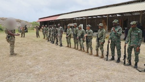Nations Partner at M16 weapons range during TW24 B-roll