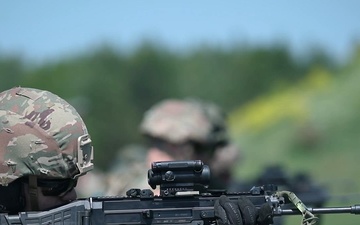 B-Roll: U.S. and Czech Soldiers conduct range operations