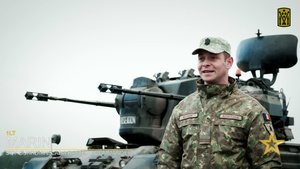Romanian ADA Battery Commander at Saber Strike