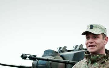 Romanian ADA Battery Commander at Saber Strike