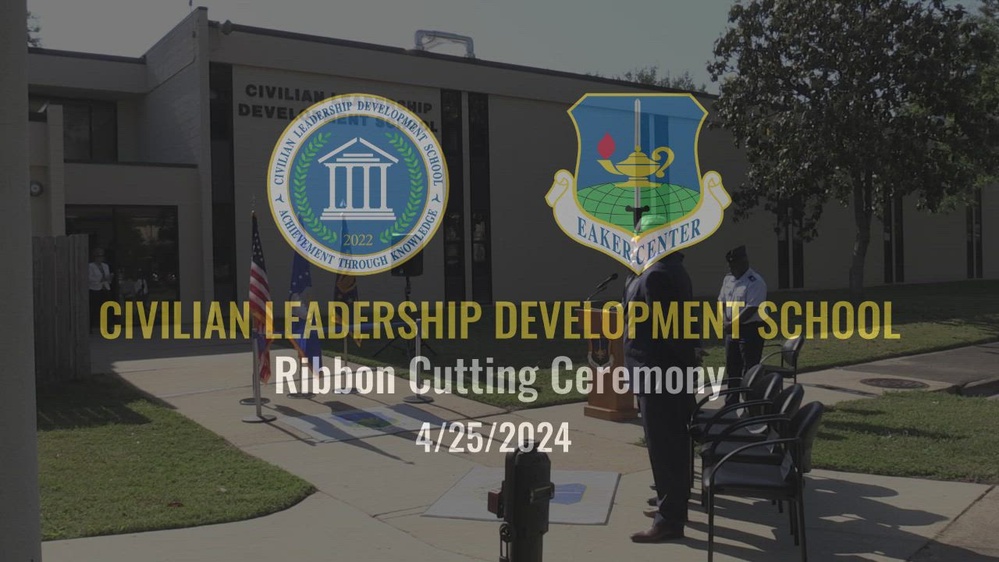DVIDS - Video - Civilian Leadership Development School Ribbon Cutting ...