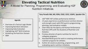 2024 H2F Symposium Break Out Session: Elevating Tactical Nutrition