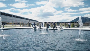 USAFA Superintendent Fountain Jump