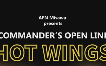 AFN Misawa - Commander's Open Line Special Farewell to Chief Blandburg Hot Wings episode