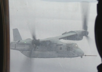 VMGR-152 refuels MV-22B Osprey