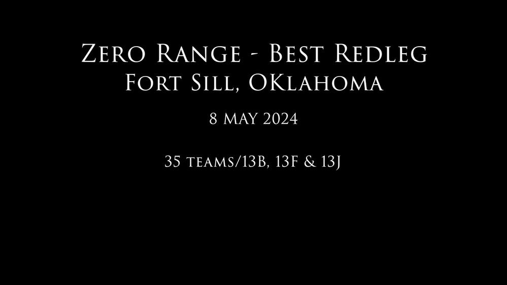 Dvids Video Best Redleg Competition Zero Range