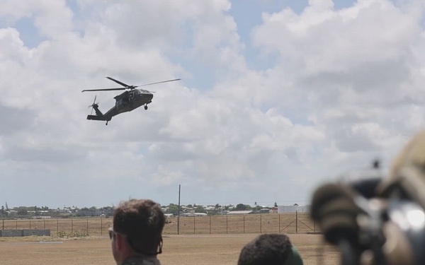 U.S. Coast Guard and Army Demonstrate Interoperability During Fast Rope Training at TRADEWINDS 24