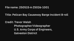 Pelican Island Bridge closed after barge allision, response underway