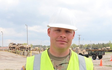Interview with Chief Warrant Officer 1 Eric Frank, Wisconsin National Guard, on 32nd IBCT rail movement
