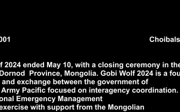 Gobi Wolf 2024 Closing Ceremony B-Roll