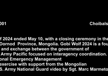 Gobi Wolf 2024 Closing Ceremony B-Roll