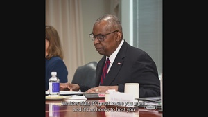 SECDEF hosts Canadian Minister of National Defense