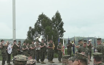 B-Roll: 1st Marine Division hosts morning colors ceremony