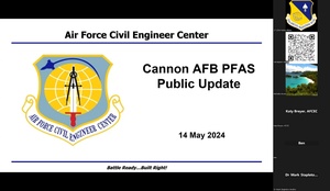 Cannon Air Force Base PFAS Virtual Townhall Update - May 14, 2024