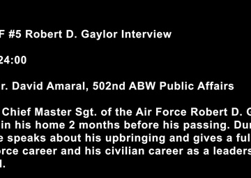 CMSAF #5 Recounts His 75-Year Air Force Journey
