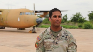 Interview: U.S. Army Lt. Col. Alexi Franklin, Maryland National Guard, interviews at African Lion 2024 in Ghana