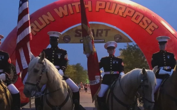 17th Annual Marine Corps Historic Half Marathon Mounted Color Guard B-Roll