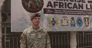 Interview: US Army Maj. Charles Martin, operations officer, 2nd Security Force Assistance Brigade, conducts interview at African Lion 2024 in Ghana