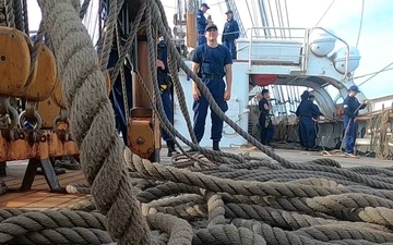 U.S. Coast Guard Cutter Eagle under sail