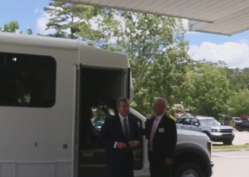 B-Roll: North Carolina Governor Roy Cooper conducts official visit of Camp Lejeune