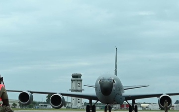 KC-135 Take off during Checkered Flag