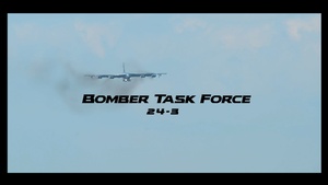 Bomber Task Force 24-3 B-52 Arrival