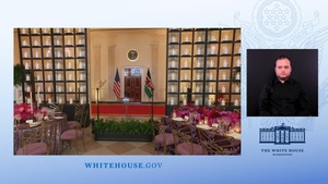 Kenya State Dinner Media Preview