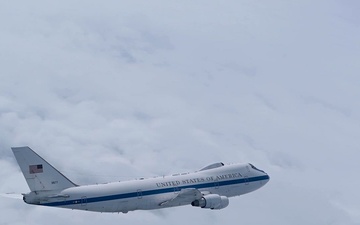 126th Air Refueling Squadron refuels E-4B Nightwatch