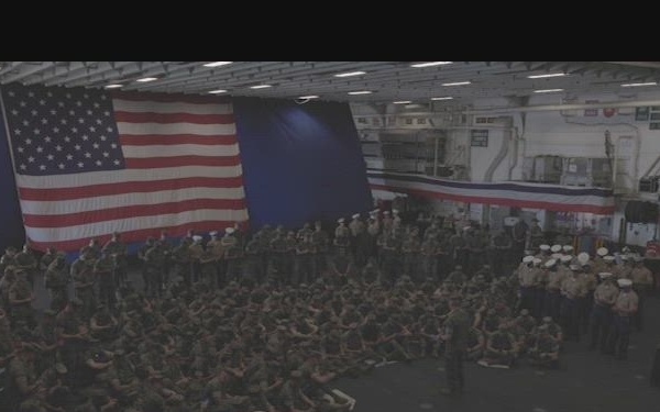 Special Purpose Marine Air Ground Task Force – Fleet Week New York conduct liberty formation