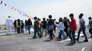 Community Members Tour USS Carl Vinson (CVN 70) During Los Angeles Fleet Week 2024