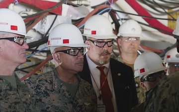 Deputy Commandant Visits Shipyard