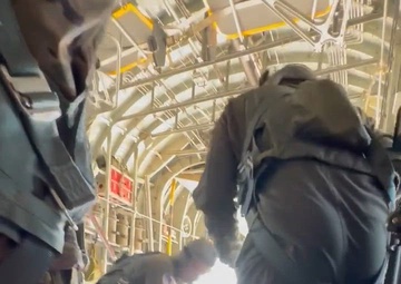 U.S. Air Force Riggers and C-130 crews load, drop, recover Low Cost Low Altitude airdrop