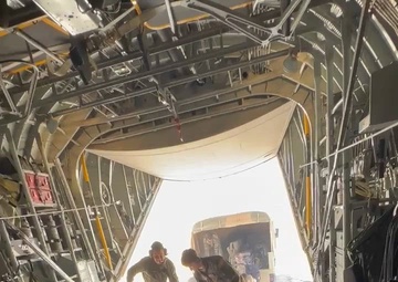 U.S. Air Force Riggers and C-130 crews load, drop, recover Low Cost Low Altitude airdrop