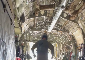 C-130H3 conducts Container Delivery System airdrop