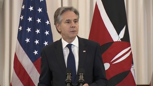 Secretary of State Antony J. Blinken and Vice President Harris co-host and deliver remarks at a State luncheon in honor of Kenyan President William Ruto at the Department of State