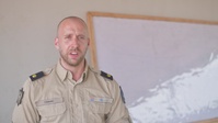 Dutch National police donate supplies to a local school in Daboya, Ghana during Flintlock 24 Interview
