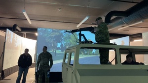 Warrant Officer 2 Paul Barnes with British Army's Land Warfare Centre visit b-roll, Part 4