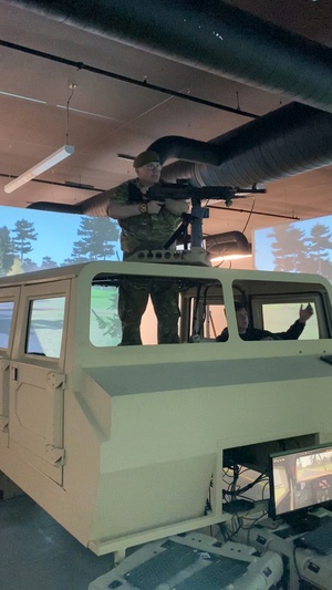 Warrant Officer 2 Paul Barnes with British Army's Land Warfare Centre visit b-roll, Part 9