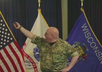 Warrant Officer 2 Paul Barnes with British Army's Land Warfare Centre visit b-roll, Part 11