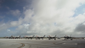 VMFA(AW)-224 and VMFA-121 fly in Guam