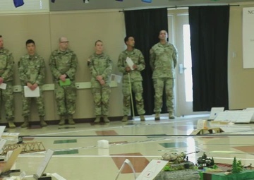 Warrant Officer 2 Paul Barnes with British Army's Land Warfare Centre visit b-roll, Part 17