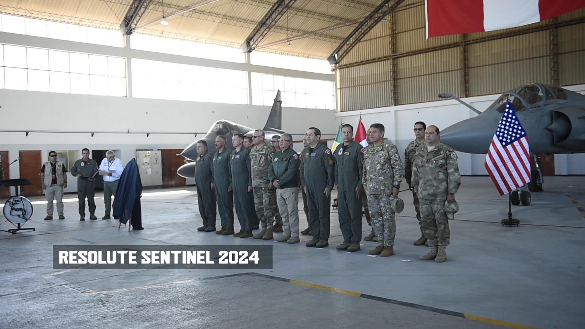 The multinational military exercise Resolute Sentinel 2024 opening ceremony. 