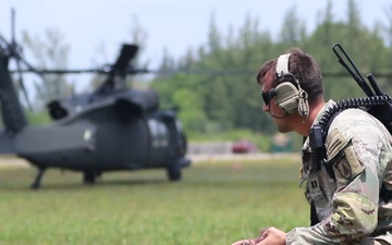 B-Roll: SFAB Mission Readiness Exercise in Miami - Fly to Assess