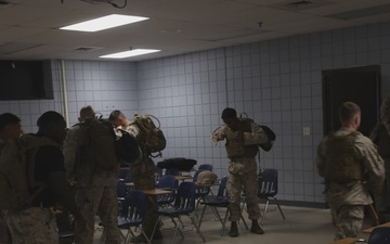 U.S. Marines with 2nd Marine Aircraft Wing conduct Marine Corps martial arts training