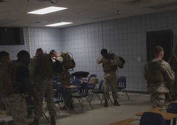 U.S. Marines with 2nd Marine Aircraft Wing conduct Marine Corps martial arts training